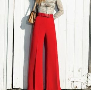 Leith Vibrant Orange Wide Leg Trousers